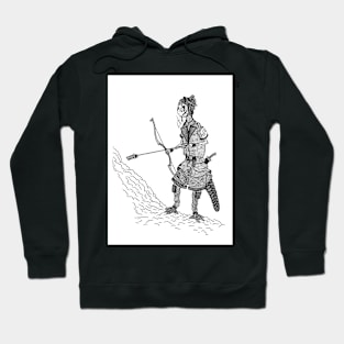 Female archer of the Swamp Army Hoodie